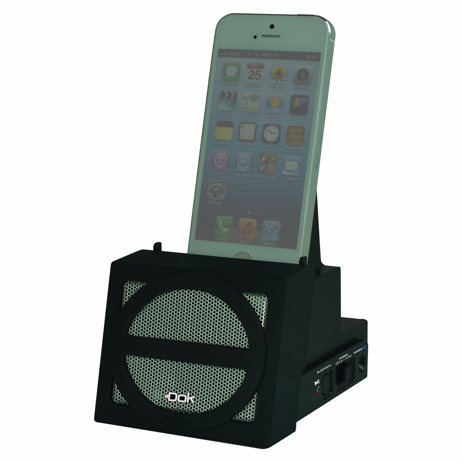 CR12BK - Portable Universal Cradle with Speaker System (Bluetooth), Rechargeable Battery (Black Face) CR12BK - Portable Universal Cradle with Speaker System (Bluetooth), Rechargeable Battery (Black Face)